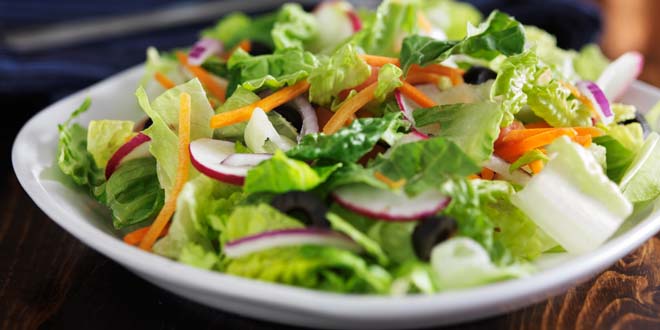 garden salad with romaine lettuce romaine