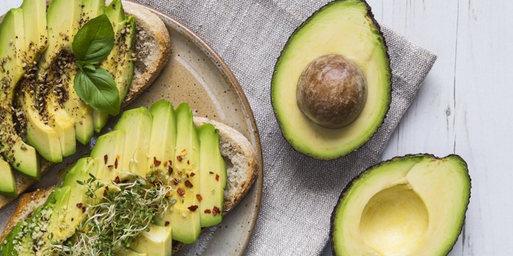 Toast with avocado and cress avocado