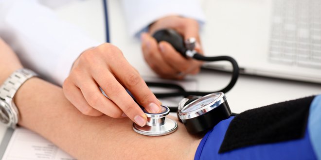 Female doctor arms make medic procedure closeup