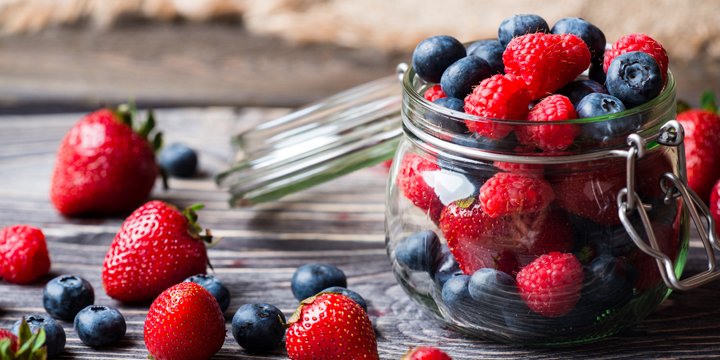 Fresh berries mixed fruit