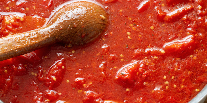 Tomato sauce with - passata pasta sauce