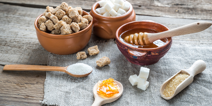 Different types and forms of sugar