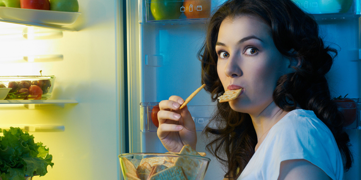 fridge with food